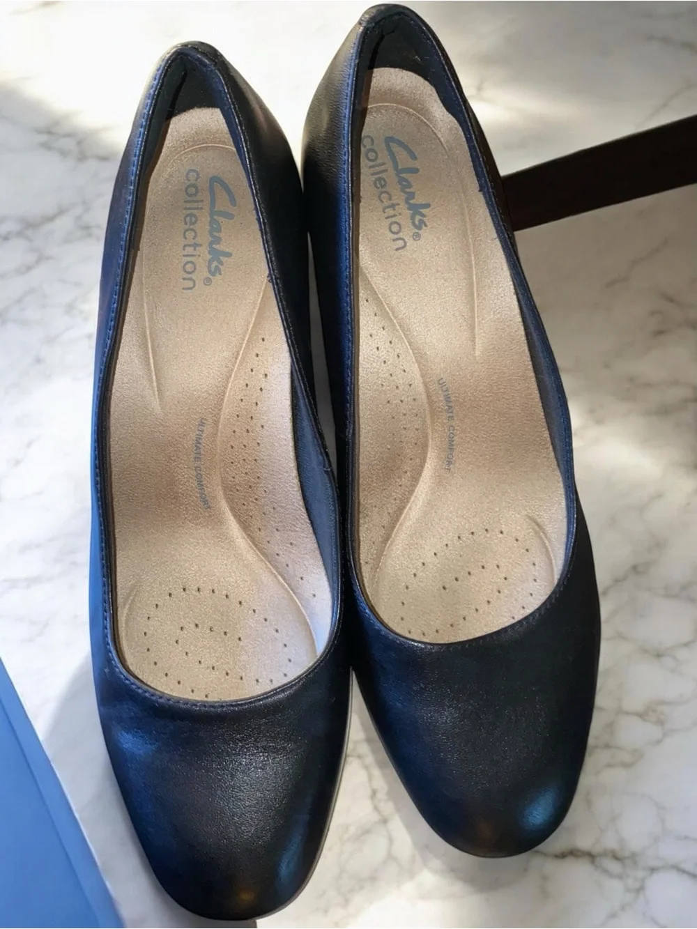 Women’s Black Slip-On Wedge Pumps